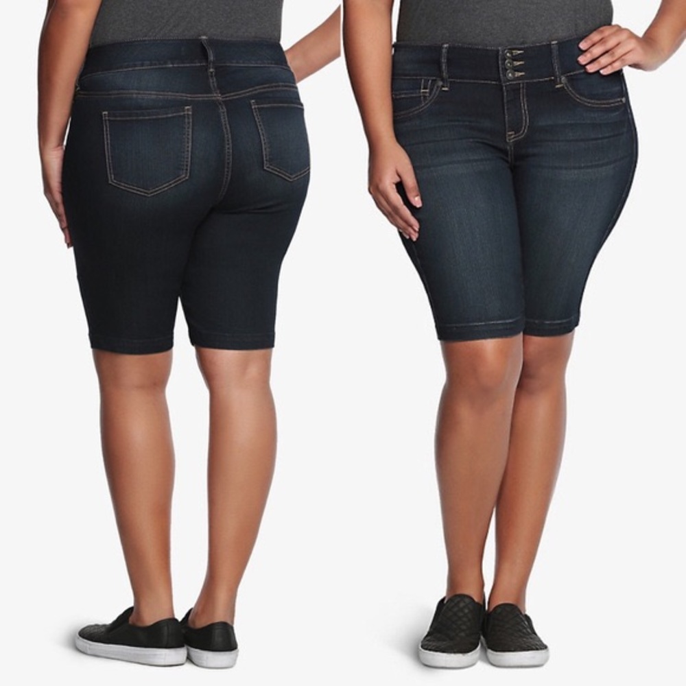 torrid dark wash bermuda shorts 🍙